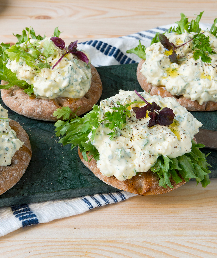 Fullkornssmörgås med krämig äggsallad